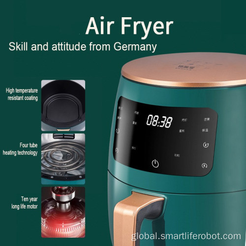 4.5L-8L Air Fryer Green/Black Option 6L Multifunction Air Fryer Manufactory